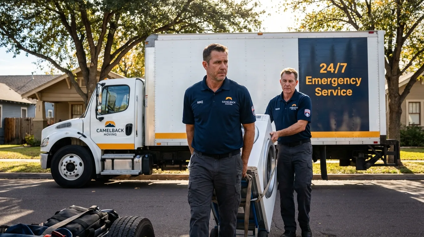 CamelBack Moving crew loading furniture in Huntington Park, CA